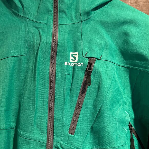 SALOMON Foresight 3L Waterproof Ski Snowboard Snow Jacket Sz Large - Picture 3 of 6